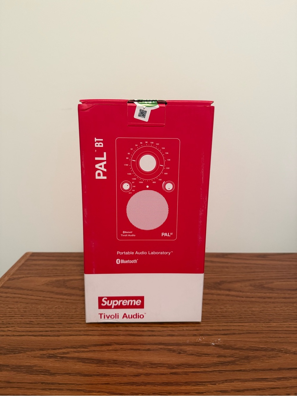 Supreme PAL BT Speaker Box in Red and White